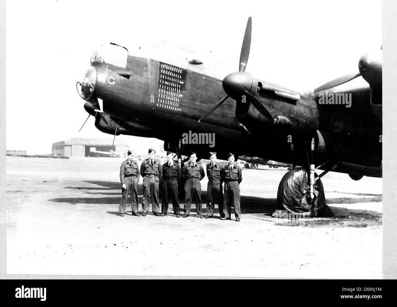 LANCASTER Aircraft "G for of No.460 SQUADRON R.A.A.F. Binbrook 1944. Photographic
