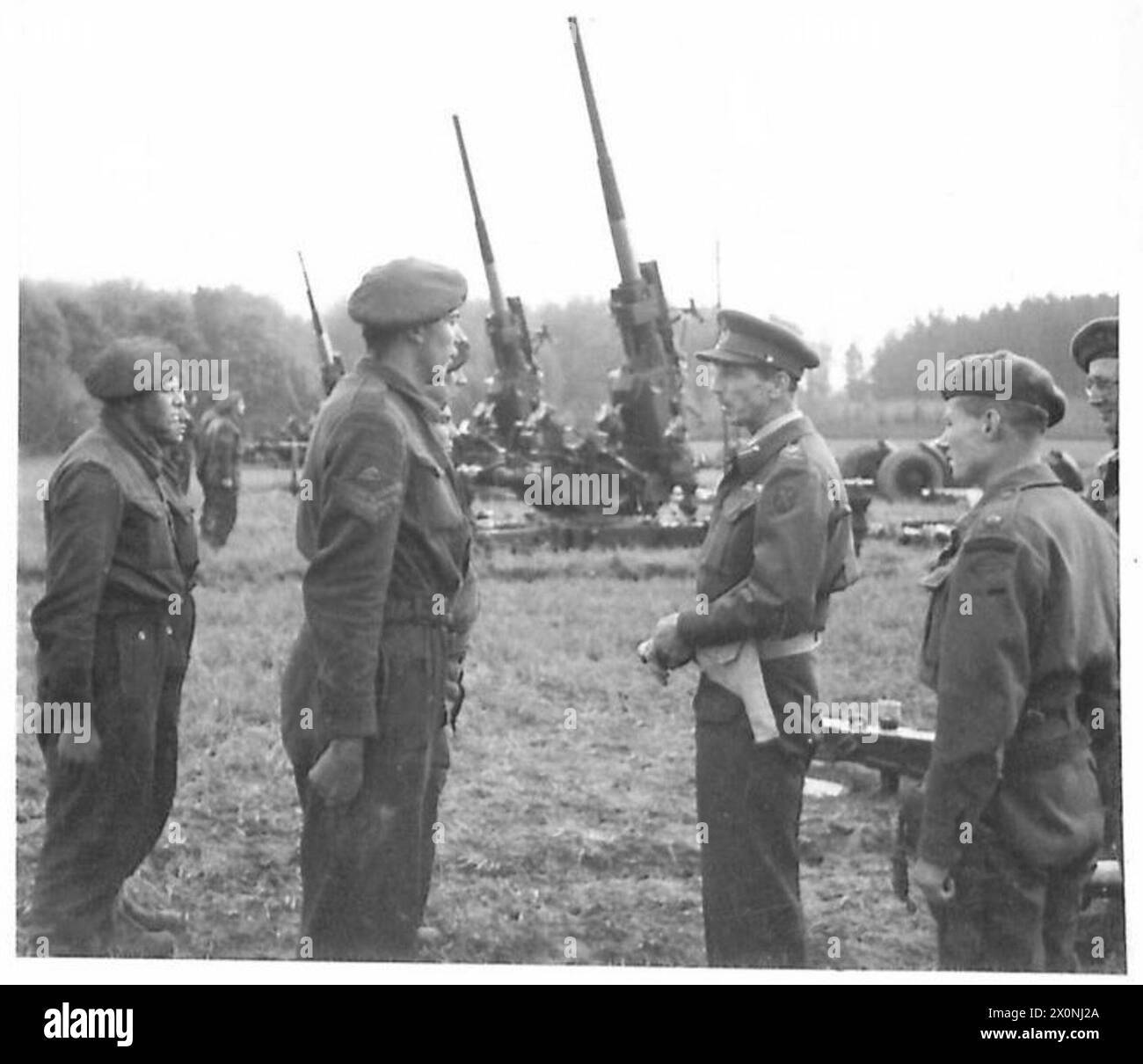 VICTORY SALVO! 21 ARMY GROUP CEASE-FIRE - Major General Dennis talking