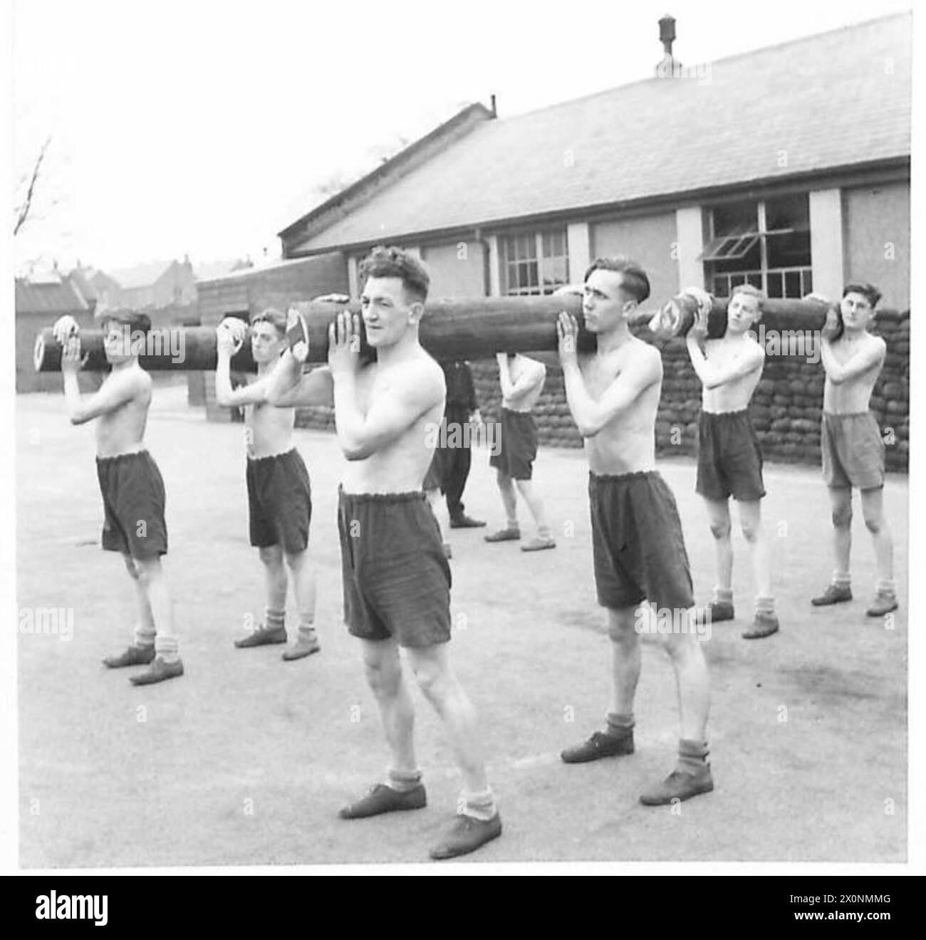 PHYSICAL DEVELOPMENT CENTRE - Stage 3 : ditto Photographic negative , British Army Stock Photo