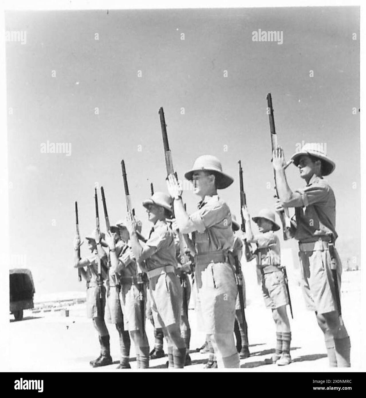 STAFF PERSONNEL IN TRAINING - Rifle drill Photographic negative ...