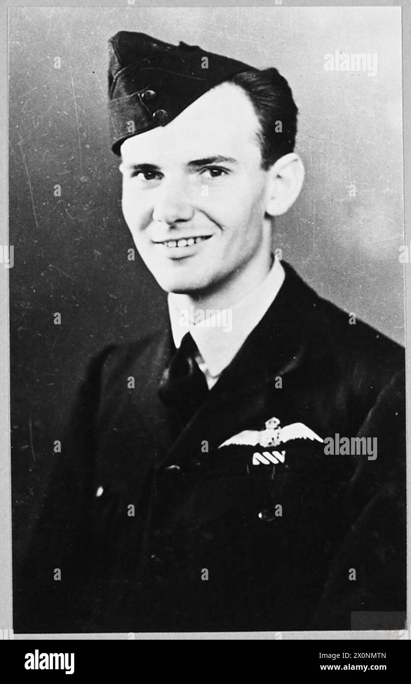 YOUNGEST R.A.A.F. BOMBER SQUADRON COMMANDER - Youngest Royal Australian Air Force man to command a bomber squadron, WING COMMANDER JOHN KEITH DOUGLAS, DFC., of Tamworth, New South Wales, aged 22, has just taken command of the senior Australian Lancaster Squadron in Britain. He succeeds Wing Commander H.D. Marsh, DSC., of Cootamundra, New South Wales, Australia. [See RAAF News Relese No.515] Picture (issued 1944) shows - Wing Commander J.K. Douglas, D.F.C. Photographic negative , Royal Air Force Stock Photo