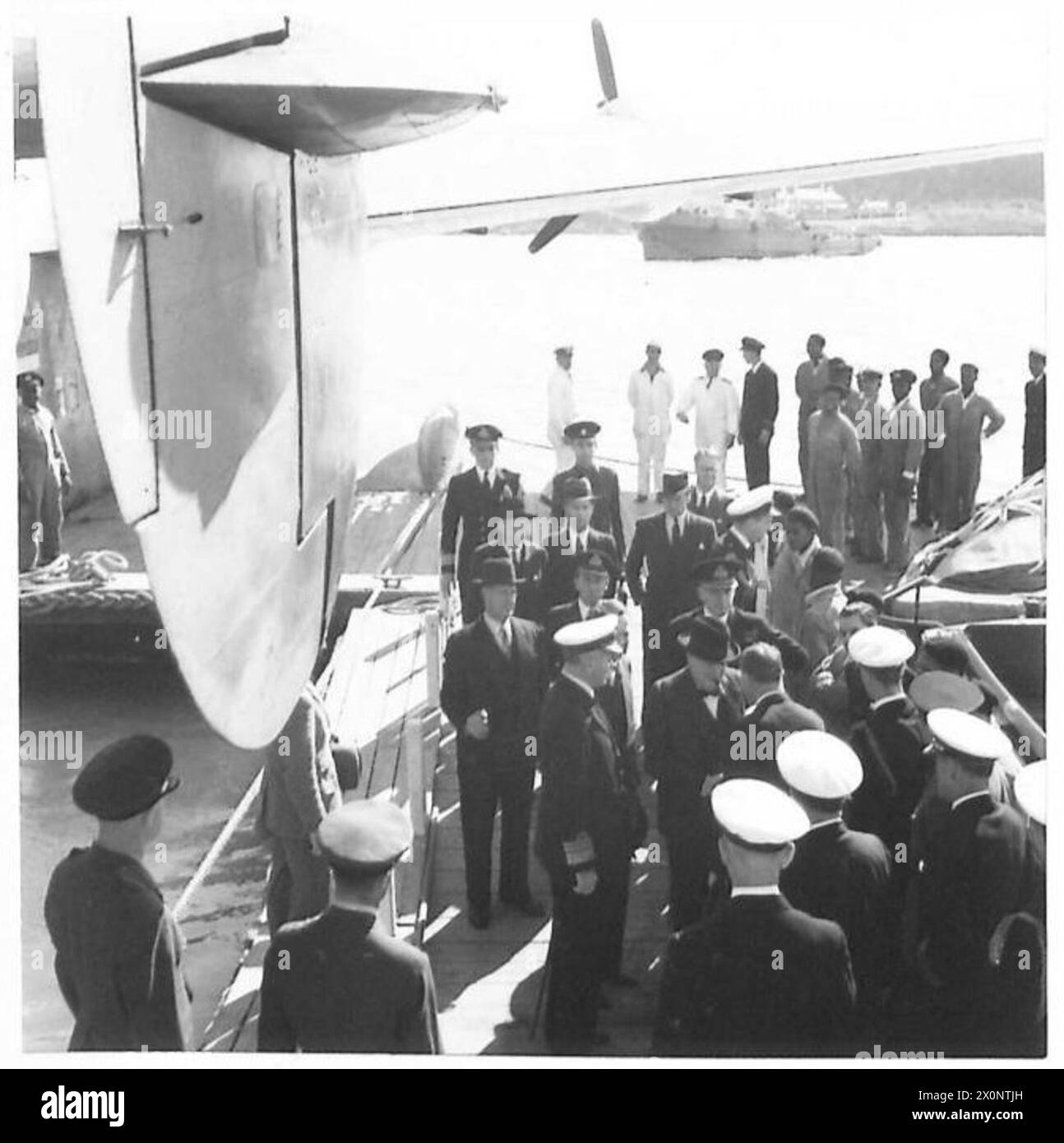 PRIME MINISTER RETURNS BY AIR - The Prime Minister being greeted on his ...