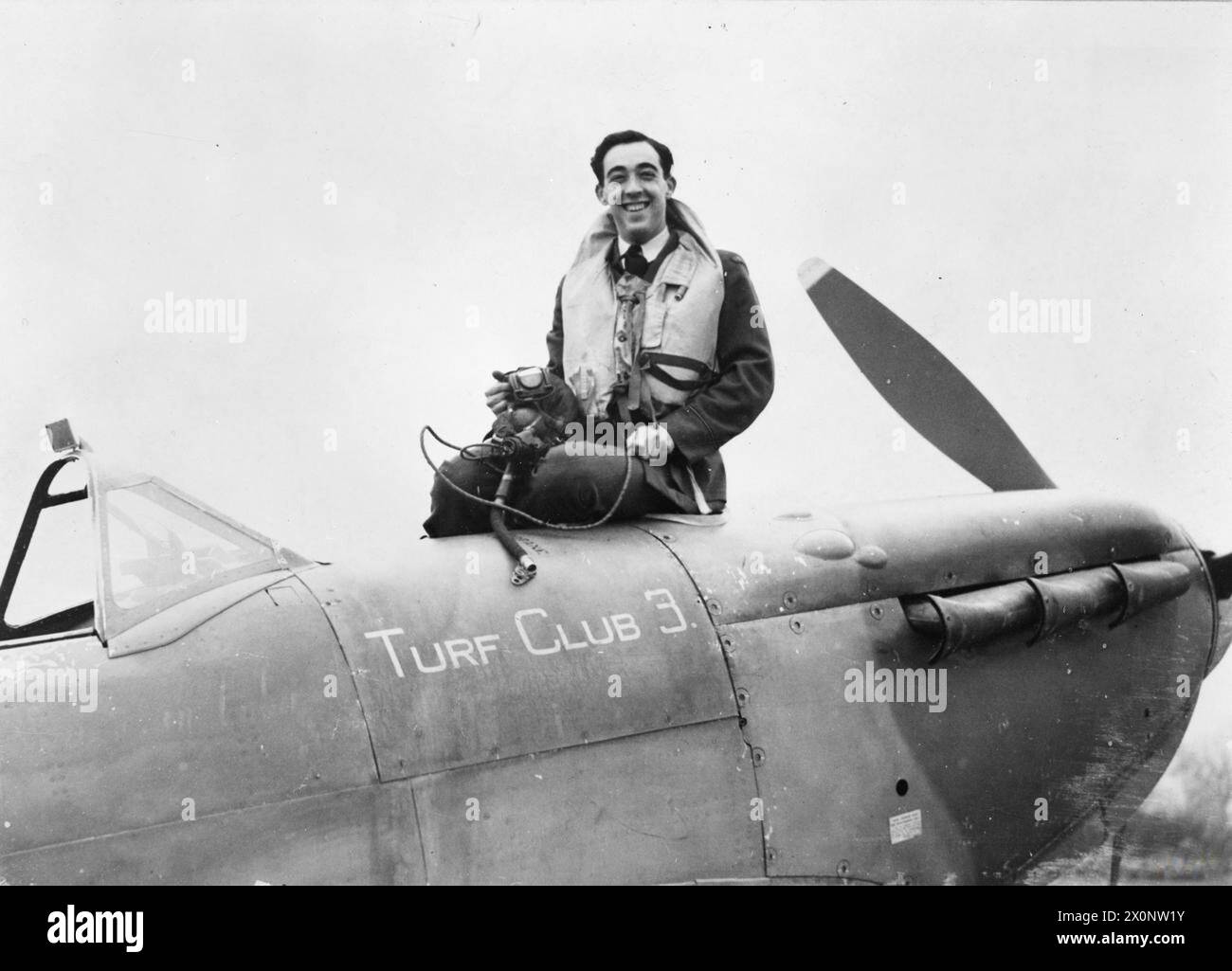 Pilot Officer J.D. Butler of Nanaimo, British Columbia, is pictured ...