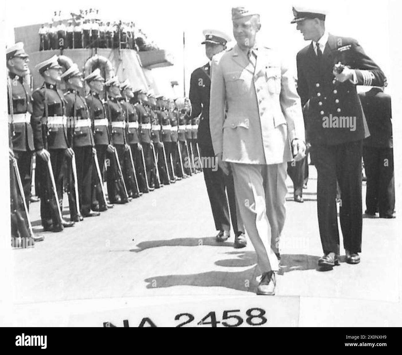 GENERAL EISENHOWER VISITS BRITISH FLEET IN NORTH AFRICAN WATERS ...