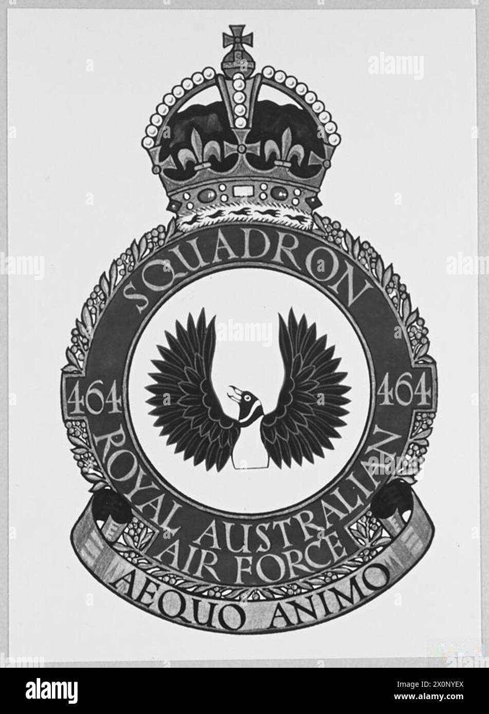 BADGES OF AIR FORCE SQUADRONS Badge of No.464 Squadron, Royal