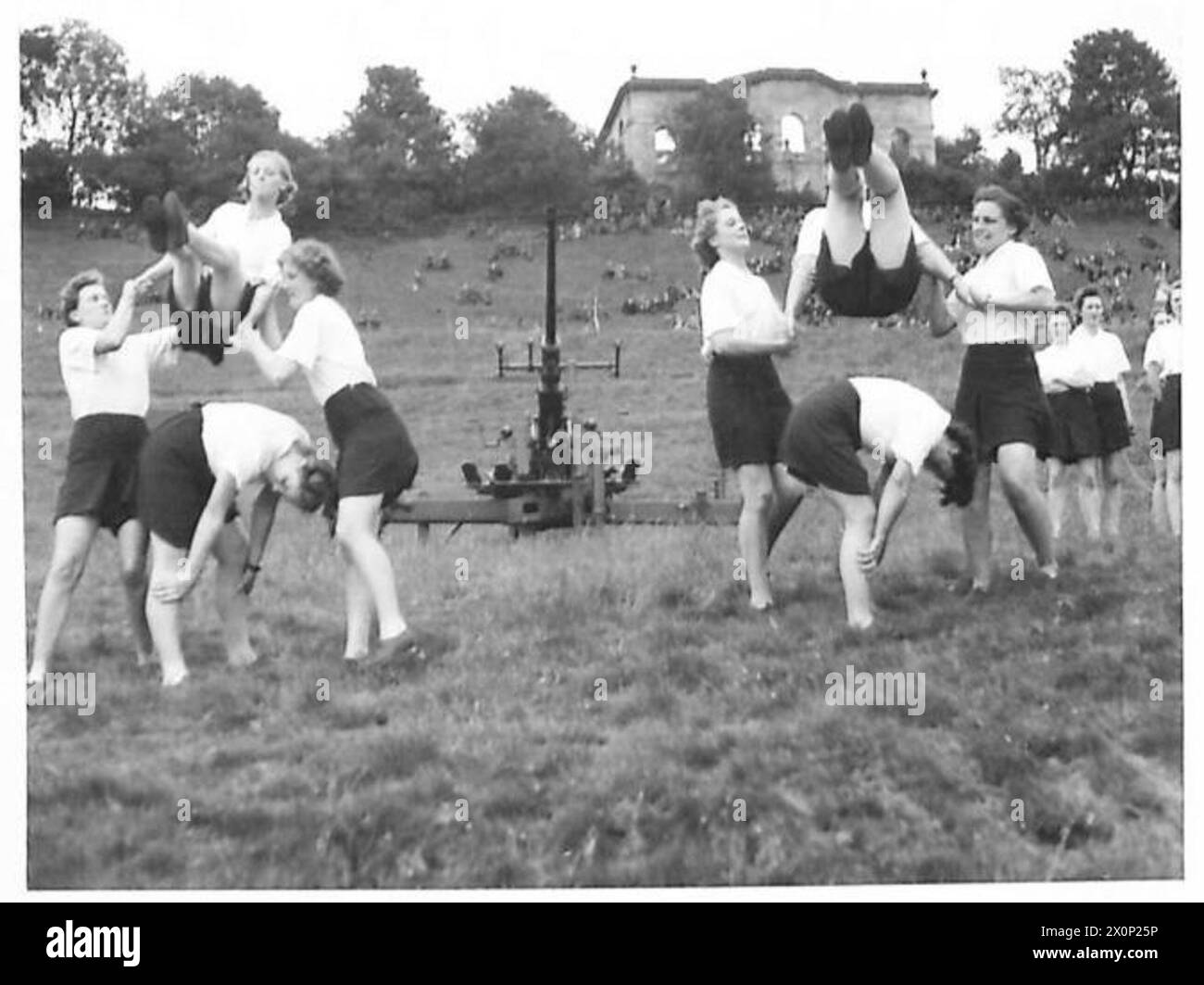 Members of the ATS perform a Physical Training demonstration for ...