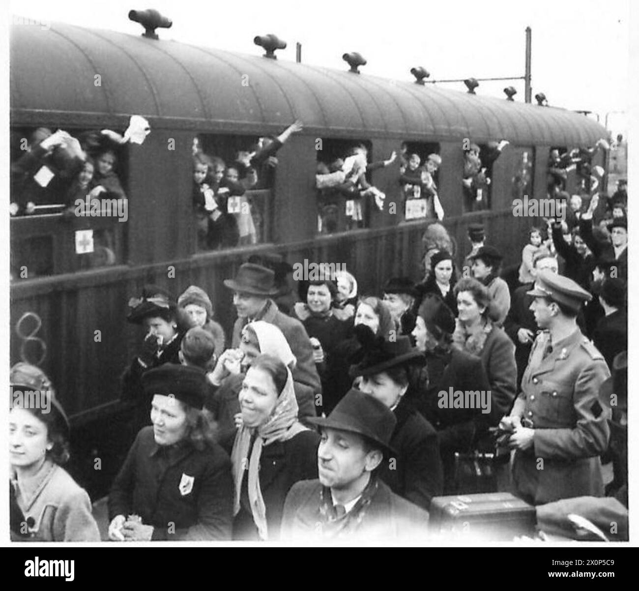 Wartime civilian movement Black and White Stock Photos & Images - Alamy