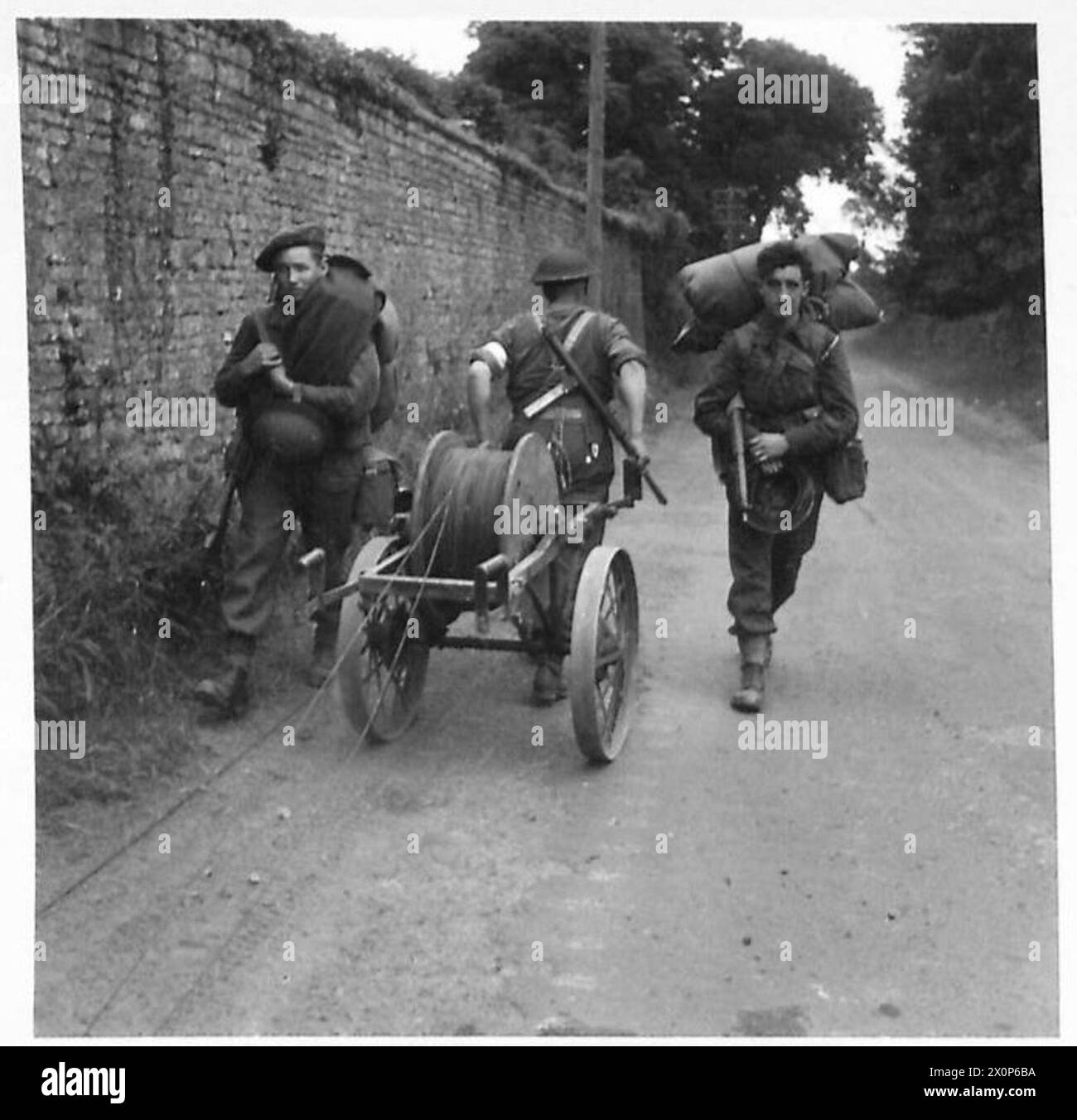 THE BRITISH ARMY IN THE NORMANDY CAMPAIGN 1944 Two infantrymen from
