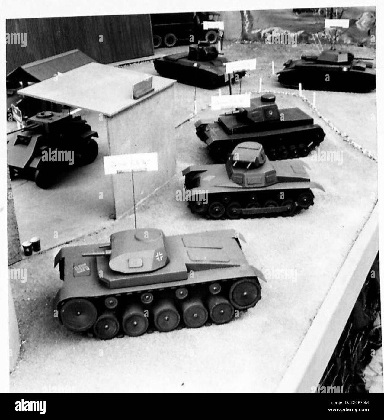 The Royal Army Ordnance Corps exhibit displays the Model Reserve Depot ...