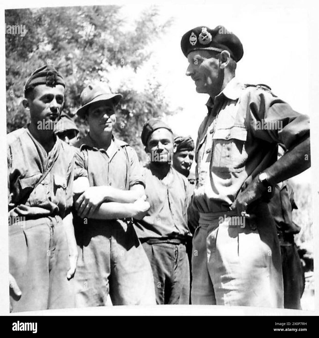 General Montgomery visits Italian prisoners of war working for the ...