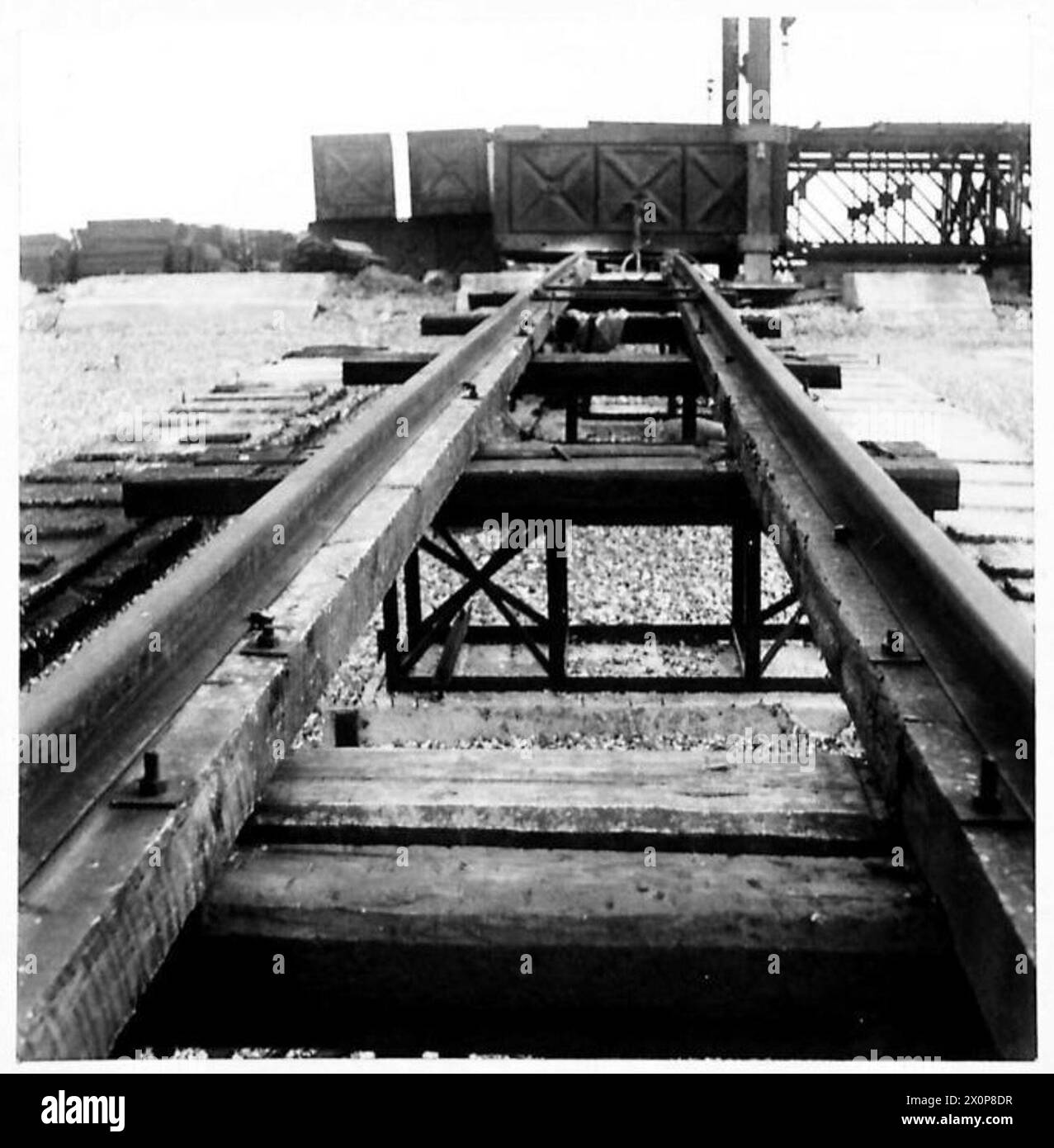1080 Launch Ramp A launching ramp is set in position for T.N.5 operations, showing its ...