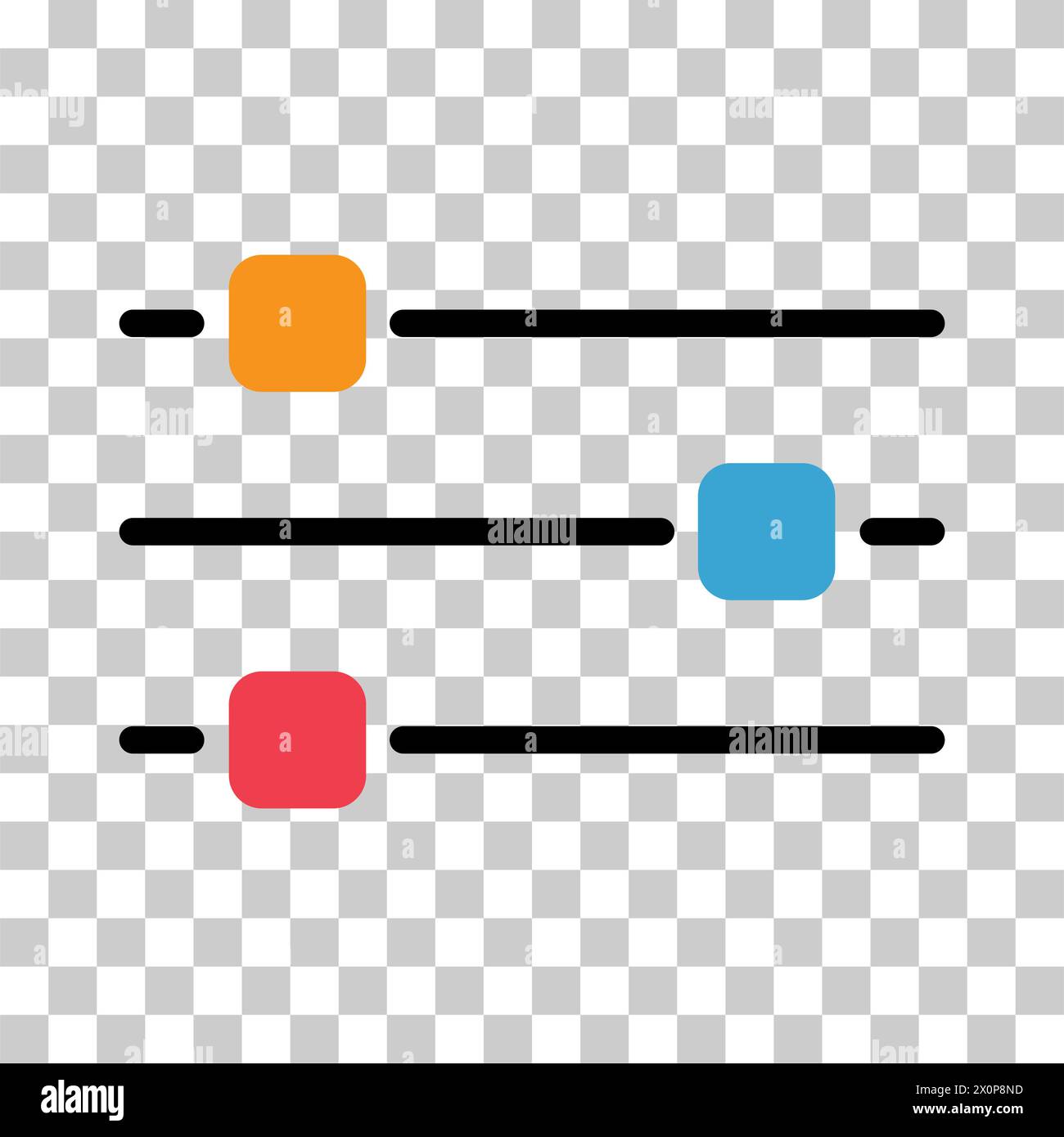 Volume mixer control icon, filter sound symbol button, switch sign ...