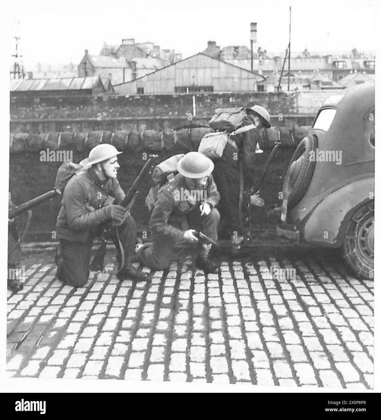 Visual Reference: Troops Participate In Street Fighting Exercises During The Scottish