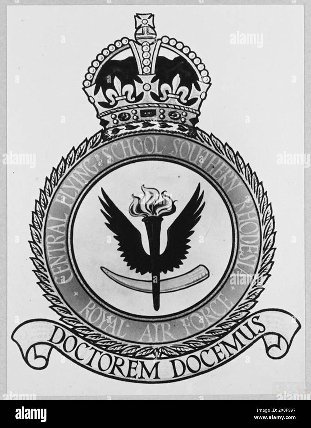 The badge of the RAF Central Flying School in Southern Rhodesia bears ...
