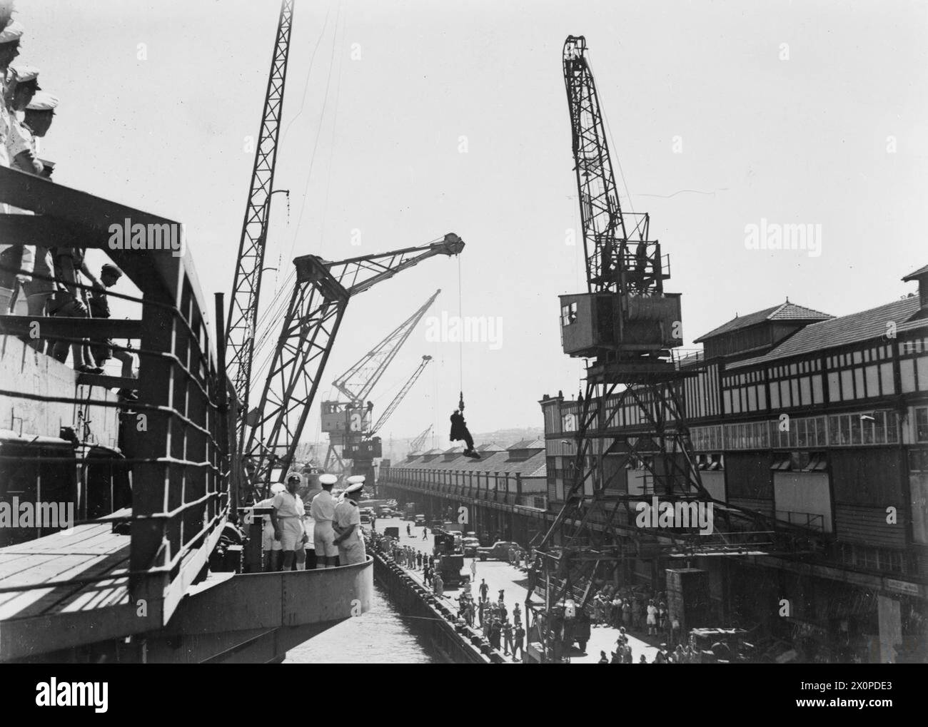 MEN OF THE BRITISH PACIFIC FLEET TUNE UP FOR CIVILIAN LIFE. FROM 3