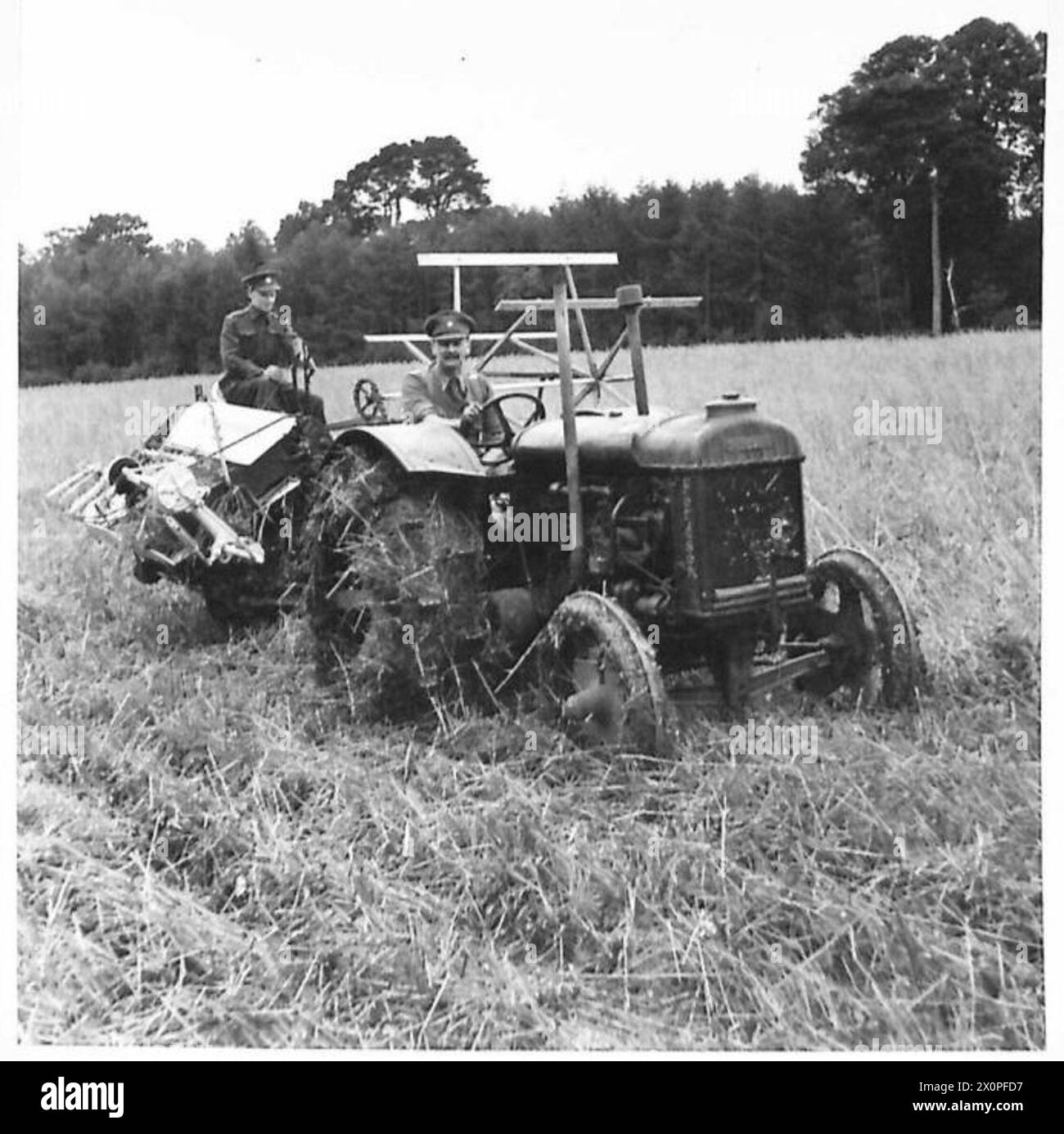 SOLDIERS AS FARMERS - Soldiers, few of whom had had previous farming