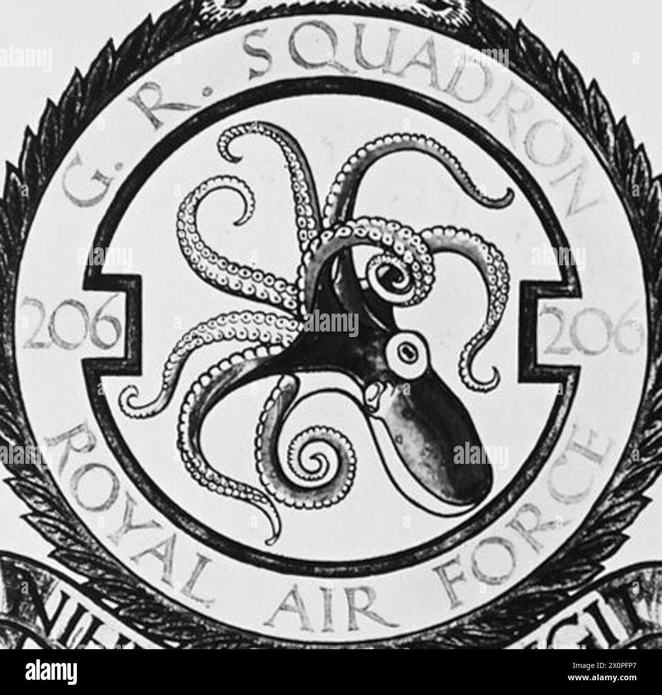 SQUADRON CRESTS OF THE ROYAL AIR FORCE AND ROYAL AUSTRALIAN AIR FORCE. Squadron Crest No.206