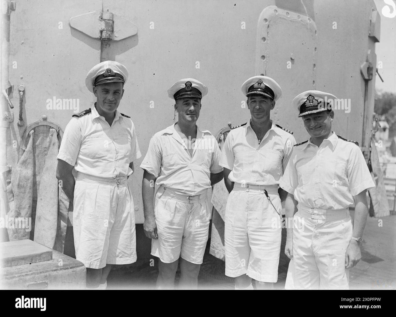 James Gregson Roper On 7 March 1945, ex-submariners serve aboard HMS Newcastle, an Eastern ...