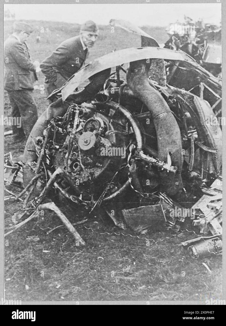 An engine from a Dornier Do 17Z bomber destroyed by RAF fighters near ...