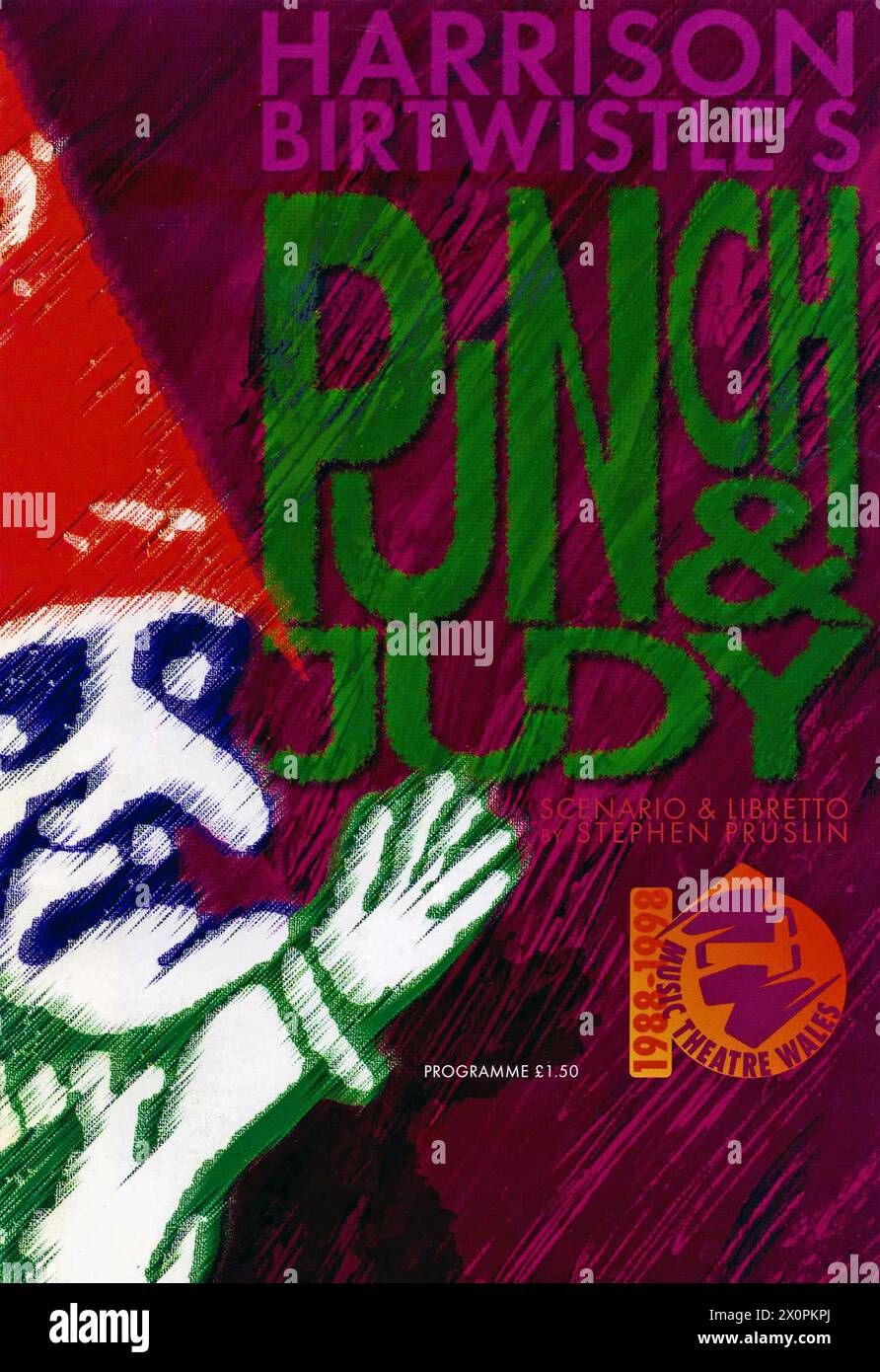 Opera Programme Cover. "Punch and Judy" by Harrison Birtwistle. Music
