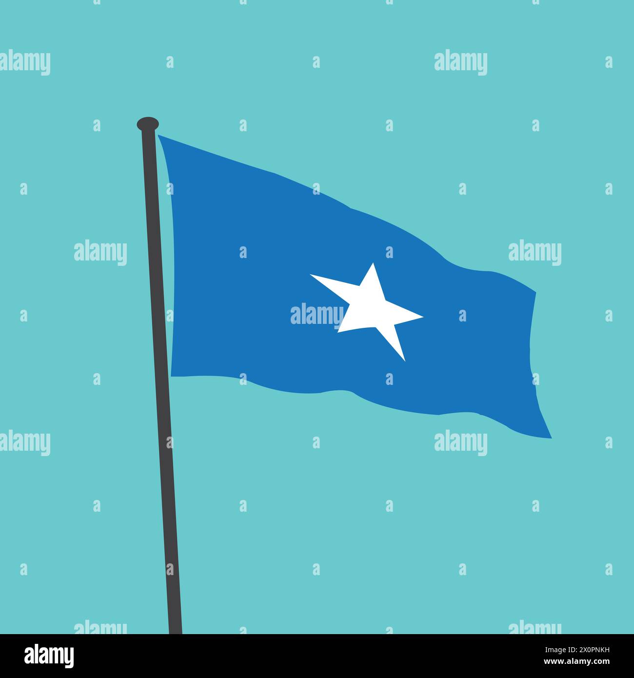 Somali flag icon vector illustration symbol design Stock Vector