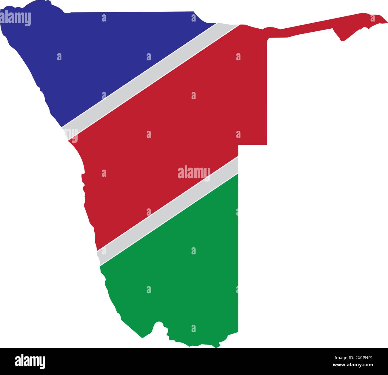 Map of Namibia vector illustration symbol design Stock Vector