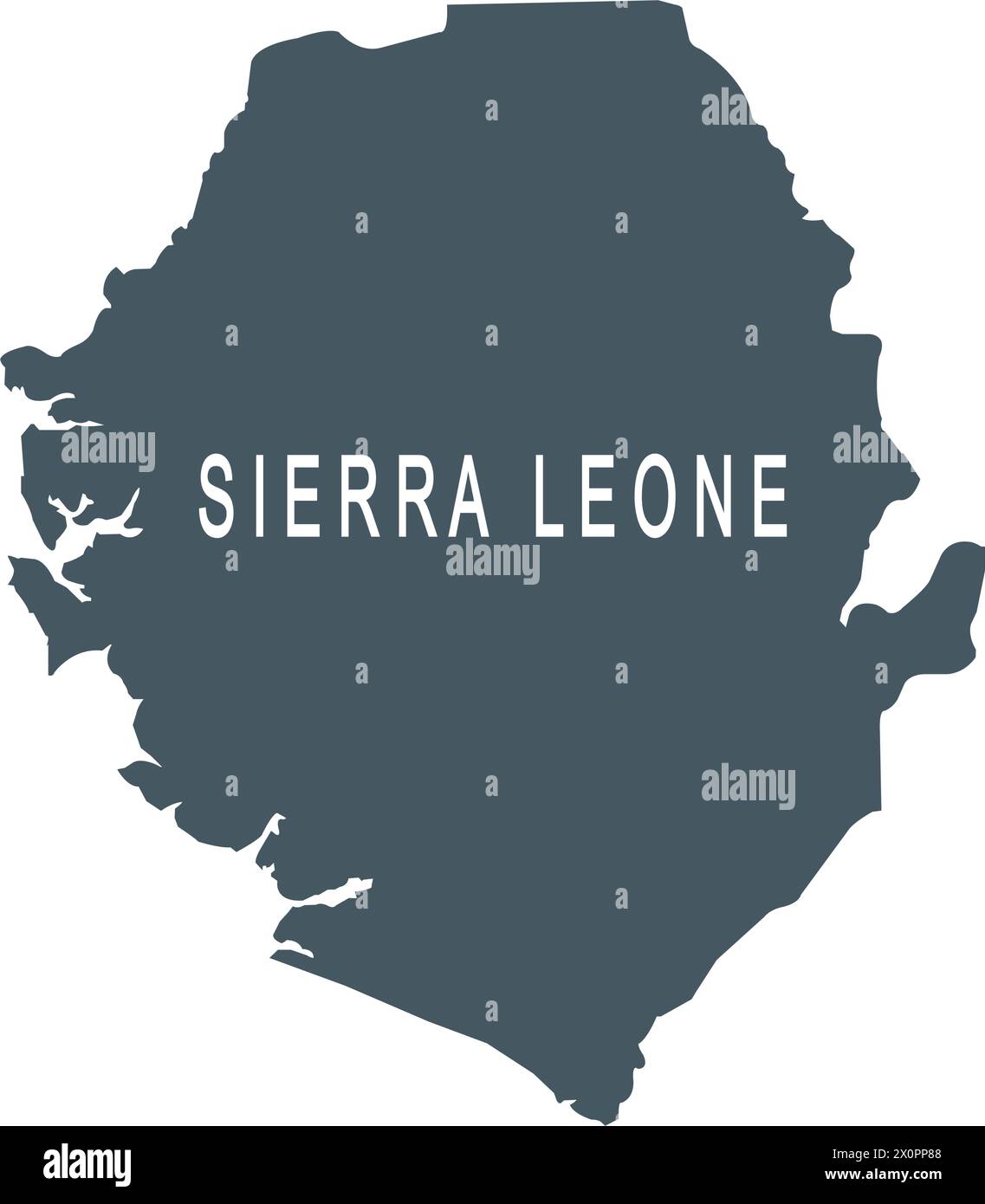 Sierra leonne map vector illustration design Stock Vector