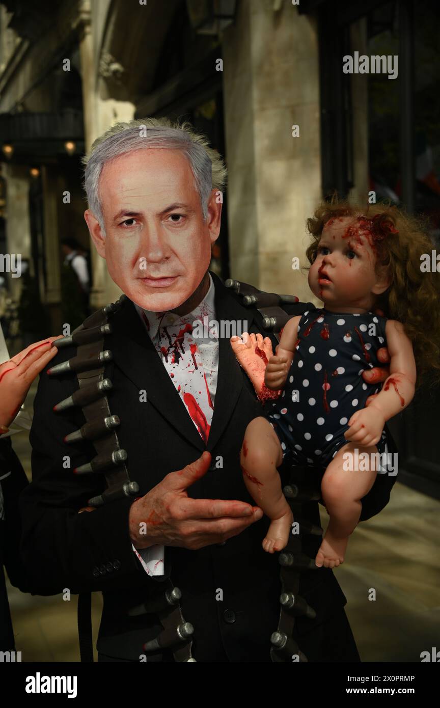 Russell square, London, UK. 13th Apr, 2024. Thousands march to stop arming Israel and stop the Genocide in Gaza. We will not be silent stop bombing Palestine in London, UK. Credit: See Li/Picture Capital/Alamy Live News Stock Photo