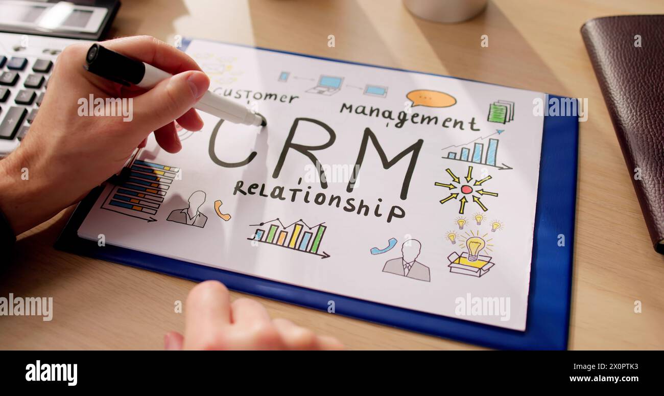 Crm system icon hi-res stock photography and images - Alamy