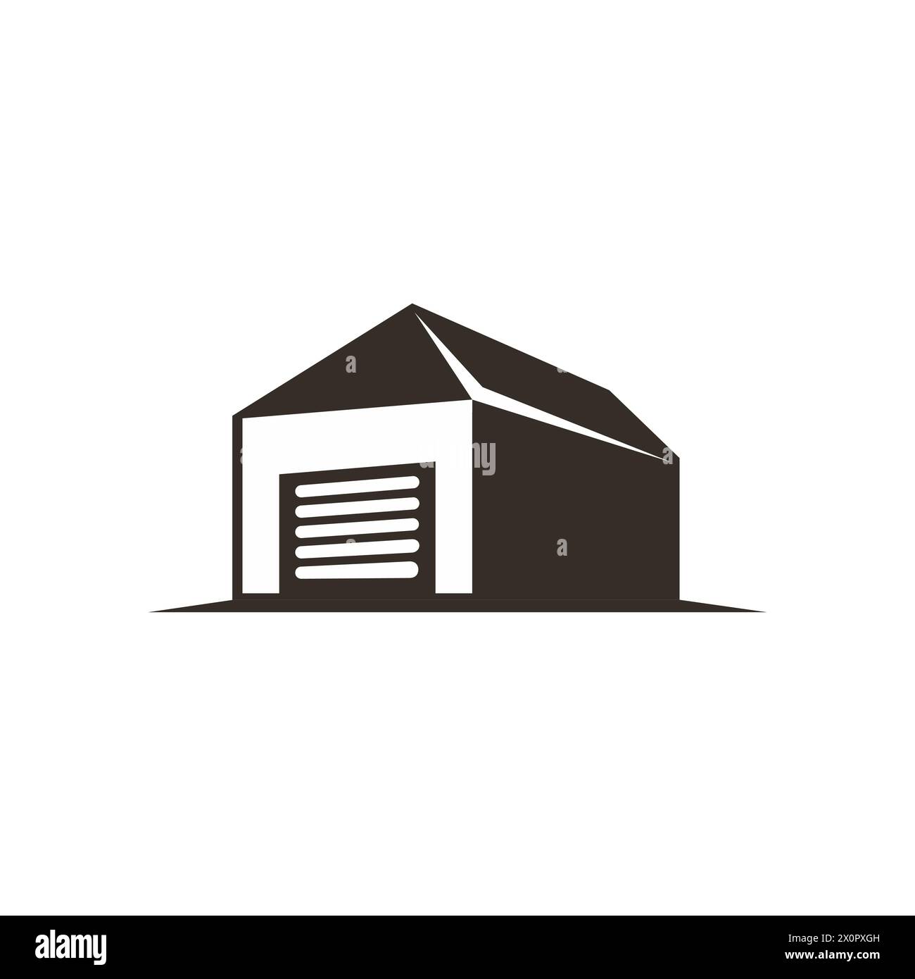 Self storage logo design template. Safe storage garage vector