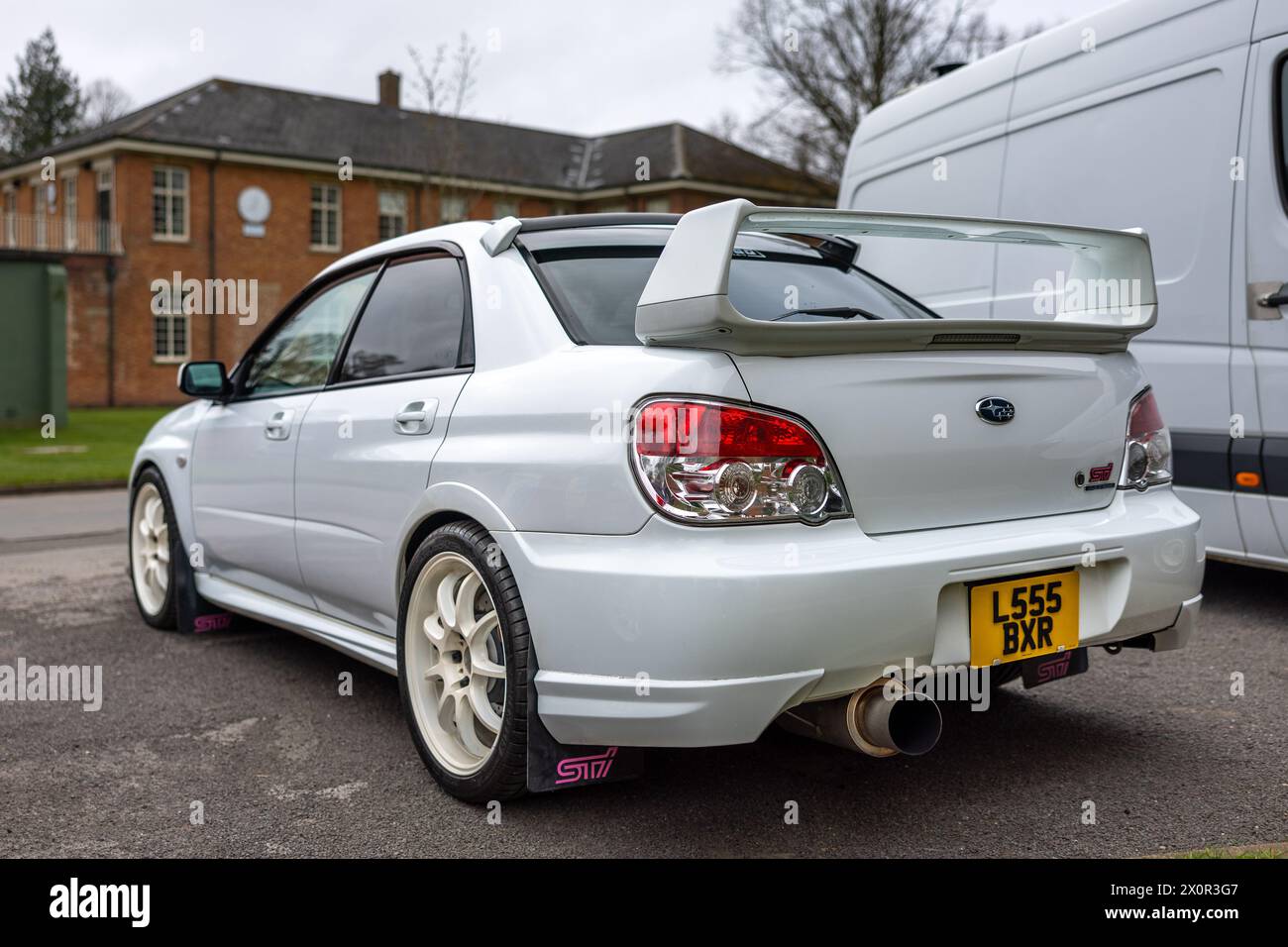 2006 Subaru Impreza WRX STI, on display at the Motorsport