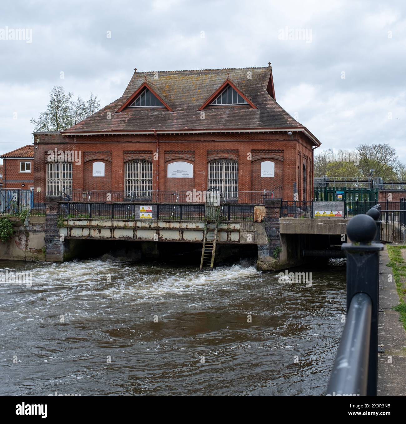 Norwich, Norfolk, UK – April 07 2024. Old and disused New Mills ...