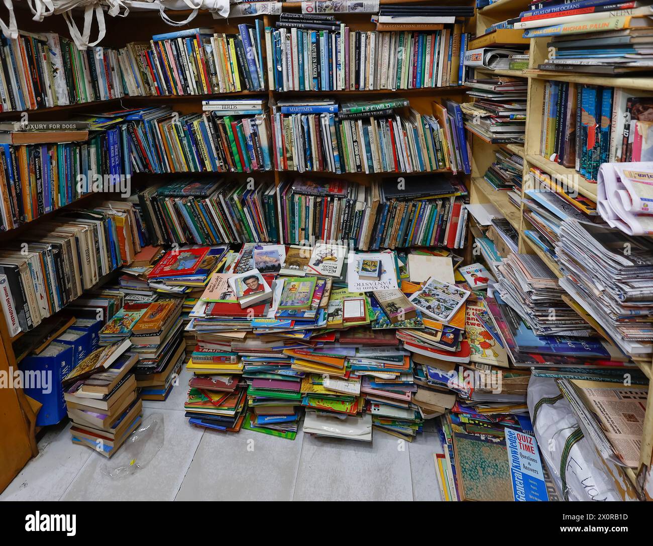 Book shop in Church Street, Bangalore, Bengaluru, Karnataka, India