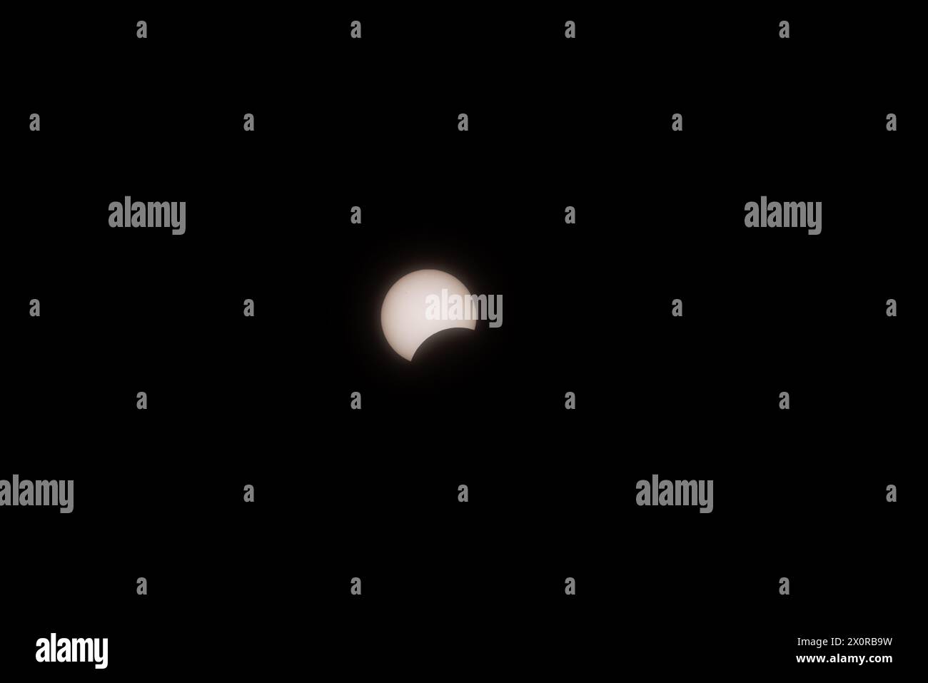 2024-04-08 - Total Solar Eclipse in Lancaster, Ontario, Canada Stock Photo