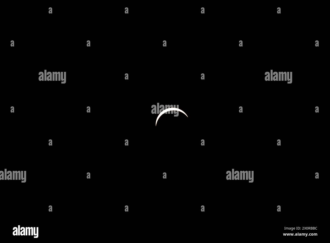 2024-04-08 - Total Solar Eclipse in Lancaster, Ontario, Canada Stock Photo