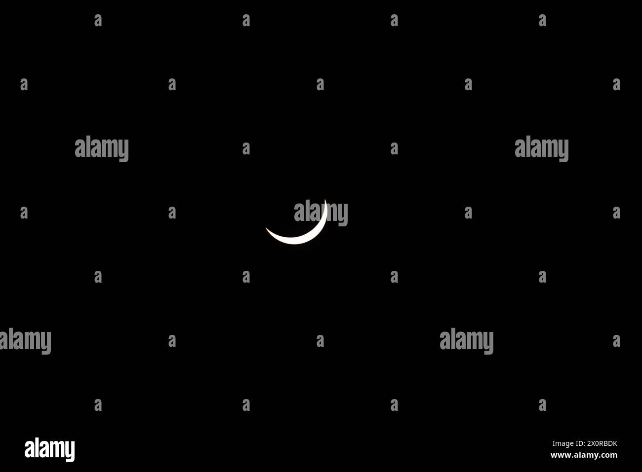 2024-04-08 - Total Solar Eclipse in Lancaster, Ontario, Canada Stock Photo