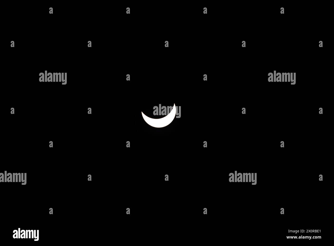 2024-04-08 - Total Solar Eclipse in Lancaster, Ontario, Canada Stock Photo