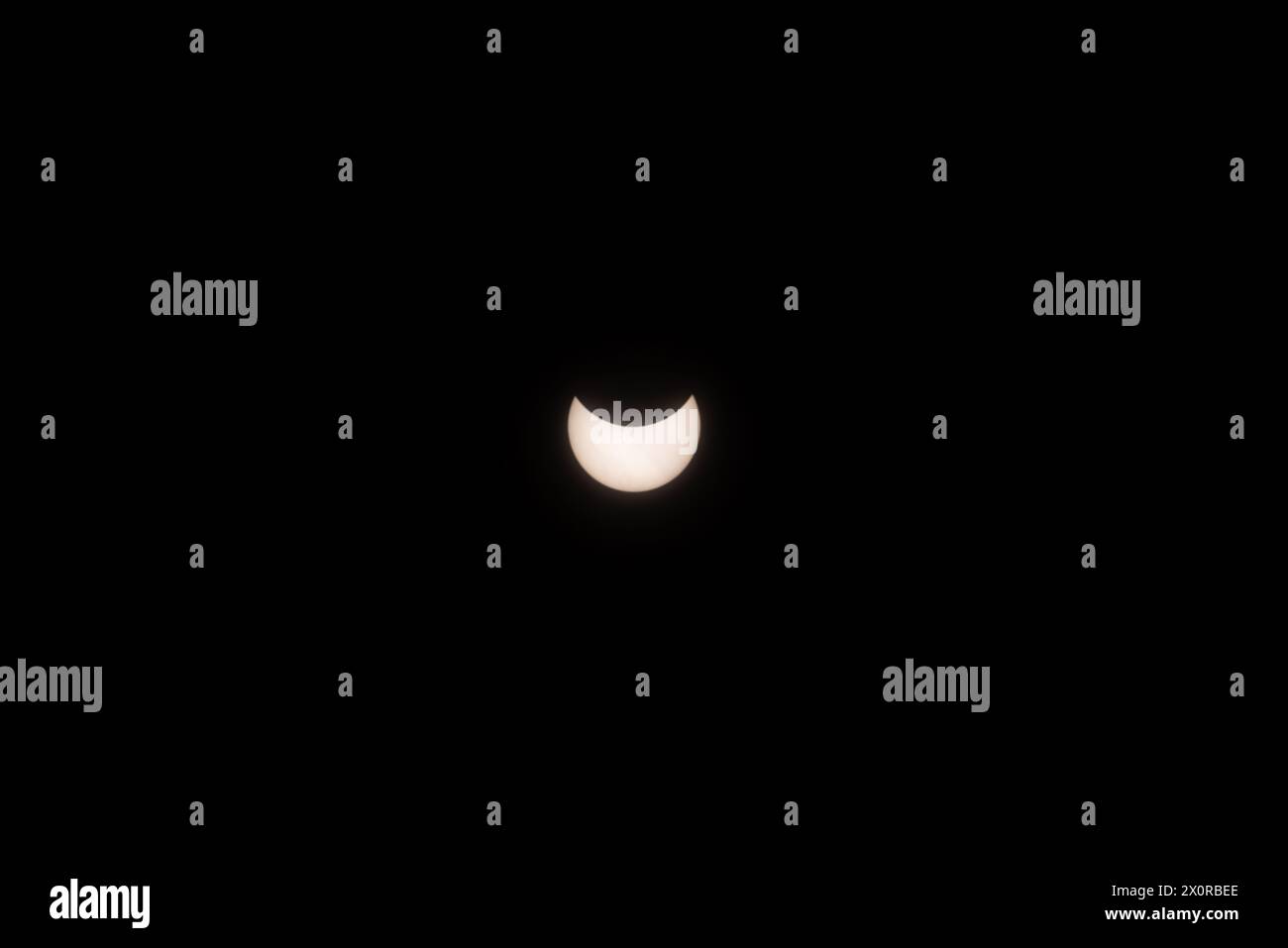 2024-04-08 - Total Solar Eclipse in Lancaster, Ontario, Canada Stock Photo
