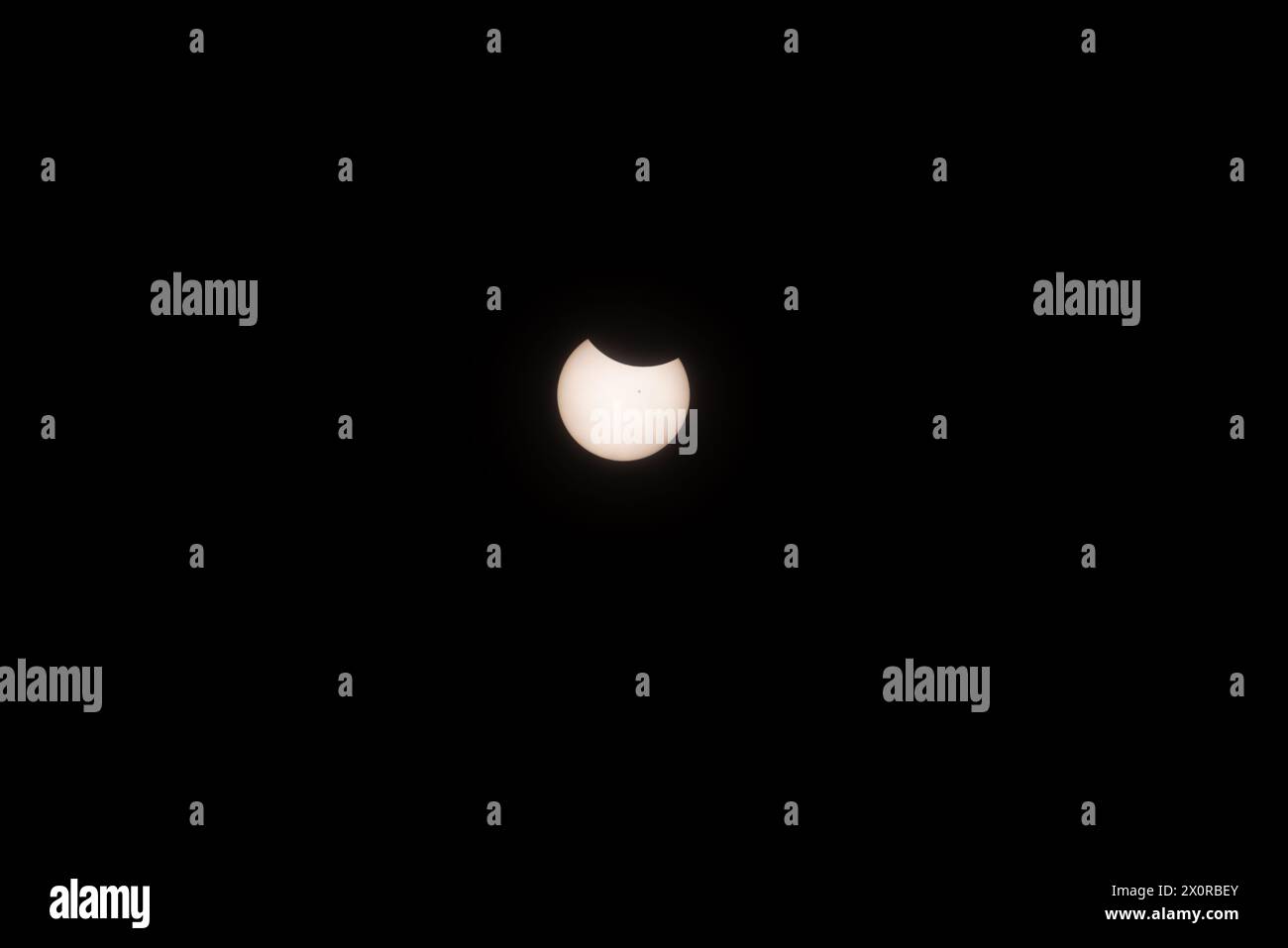 2024-04-08 - Total Solar Eclipse in Lancaster, Ontario, Canada Stock Photo