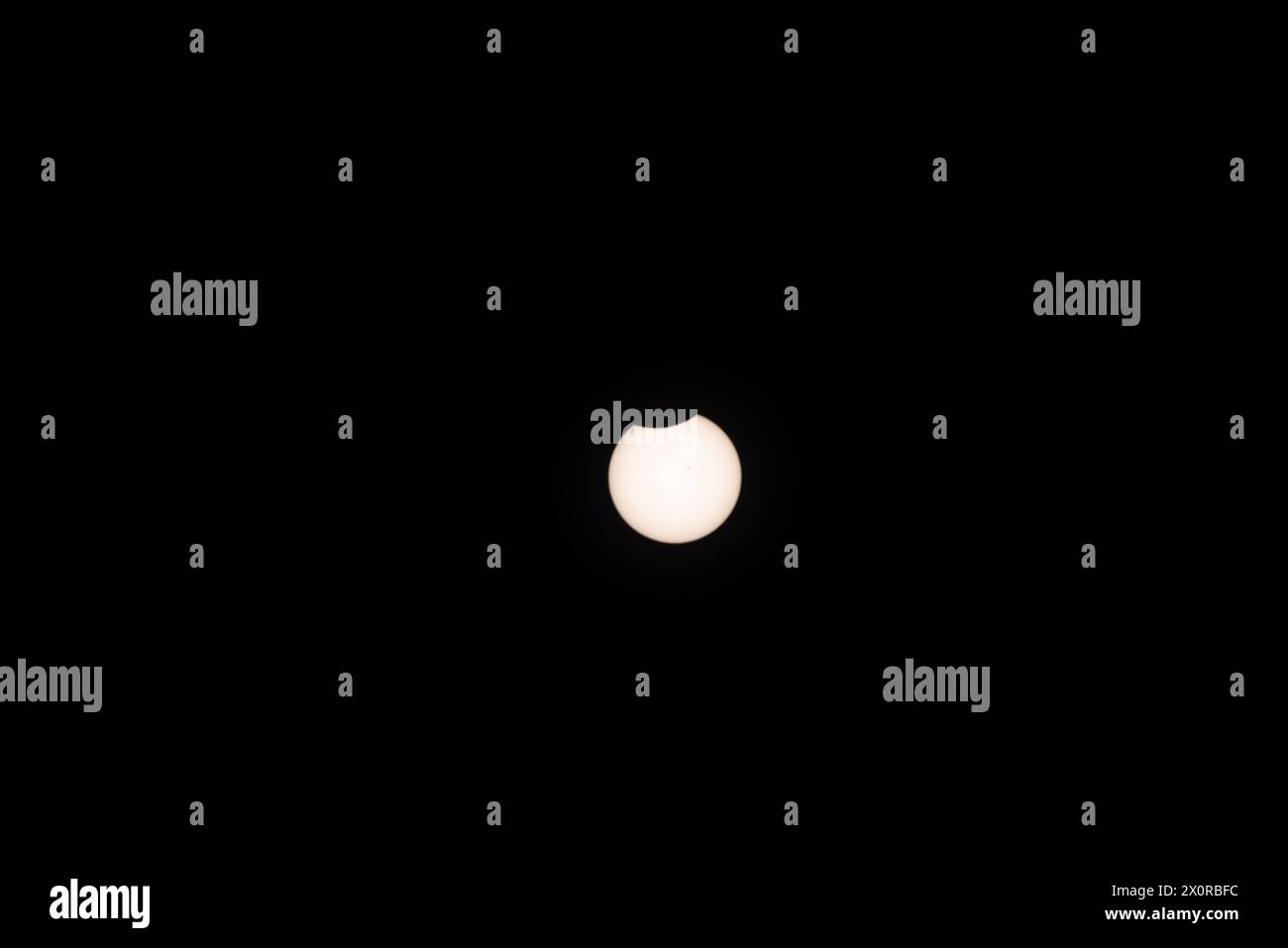 2024-04-08 - Total Solar Eclipse in Lancaster, Ontario, Canada Stock Photo