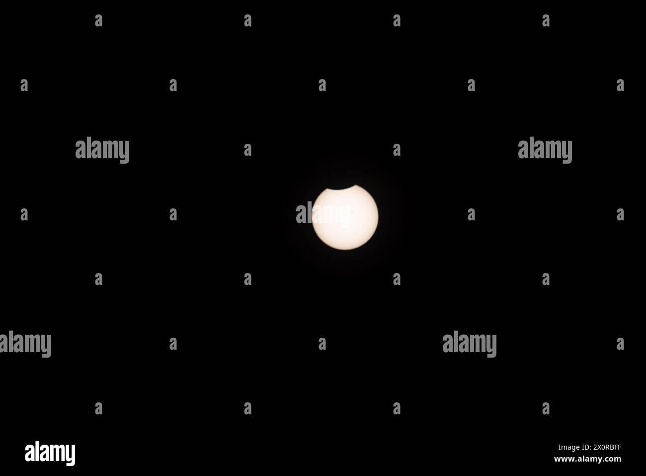 2024-04-08 - Total Solar Eclipse in Lancaster, Ontario, Canada Stock Photo