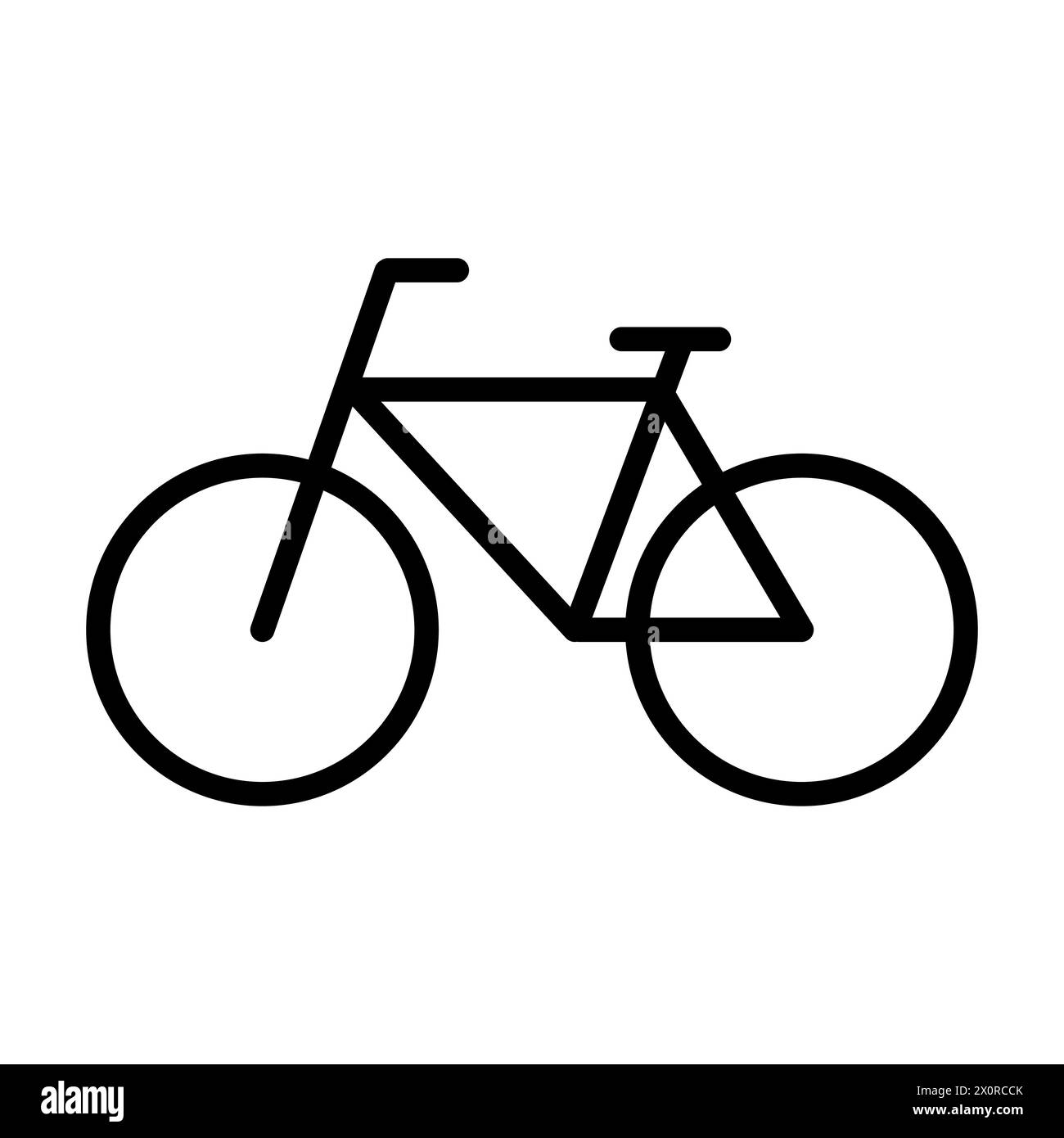 Bike outline vector icon isolated Stock Vector
