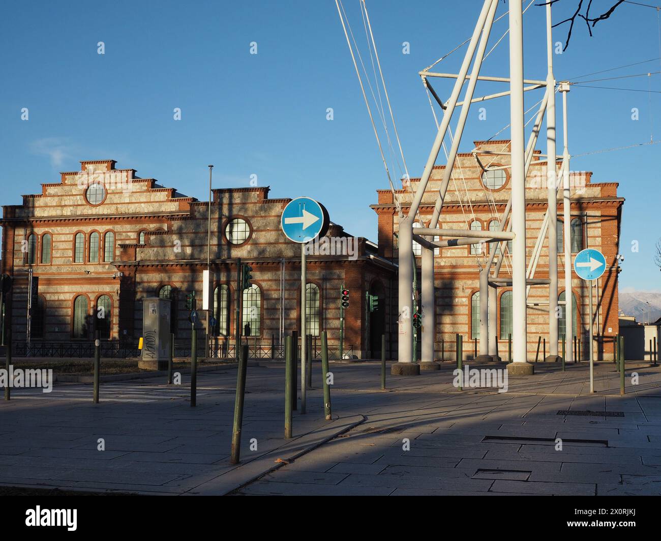 TURIN, ITALY - JANUARY 04, 2024: OGR Officine Grandi Riparazioni Translation Train Repair Shop Once Used By National Rails To Repair Locomotives Stock Photo