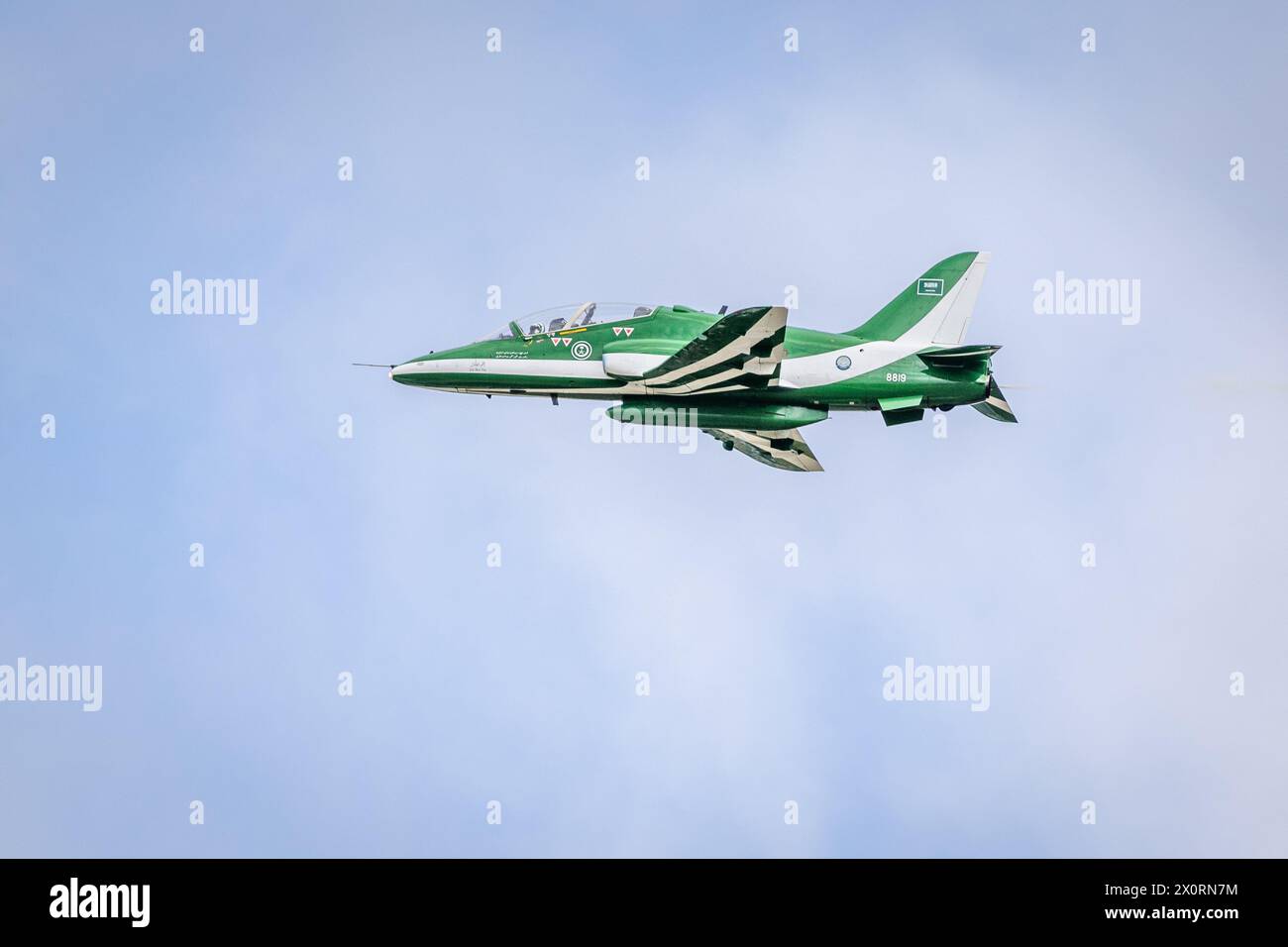 Royal Saudi Air Force - Saudi Falcons, airborne at the 2023 Royal ...