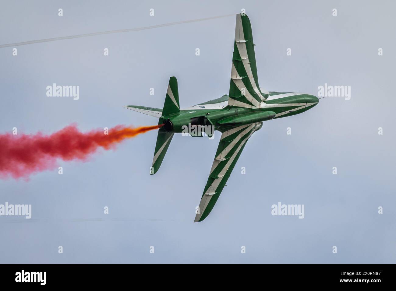 Royal Saudi Air Force - Saudi Falcons, airborne at the 2023 Royal ...