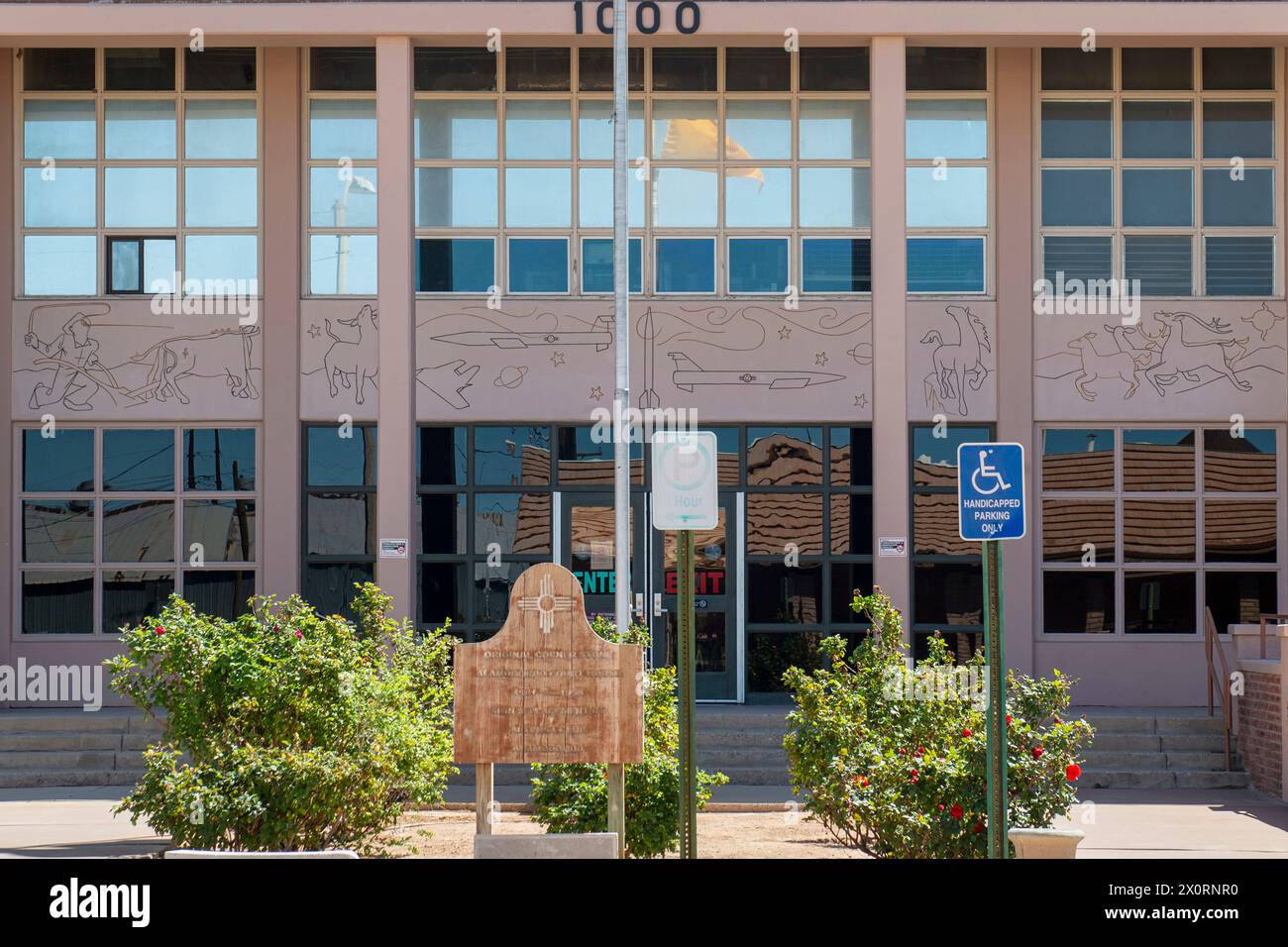 Otero County Court House in downtown Alamogordo, NM Stock Photo