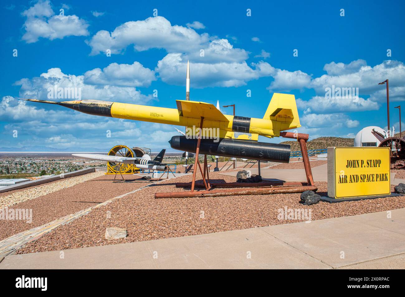 X-7A rocket by Lockheed at the Museum of Space History in Alamogordo in New Mexico Stock Photo