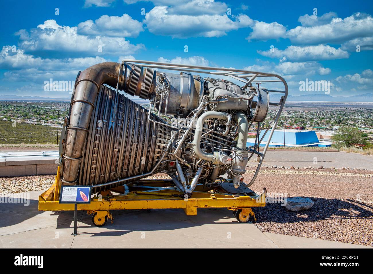 F-1 Rocket Engine at he Museum of Space History in Alamogordo in New Mexico Stock Photo