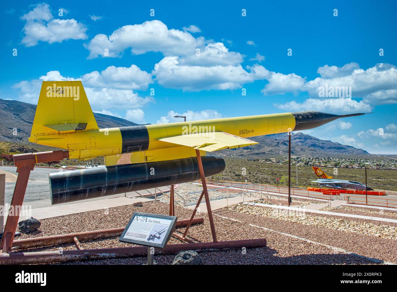 X-7A rocket by Lockheed at the Museum of Space History in Alamogordo in New Mexico Stock Photo
