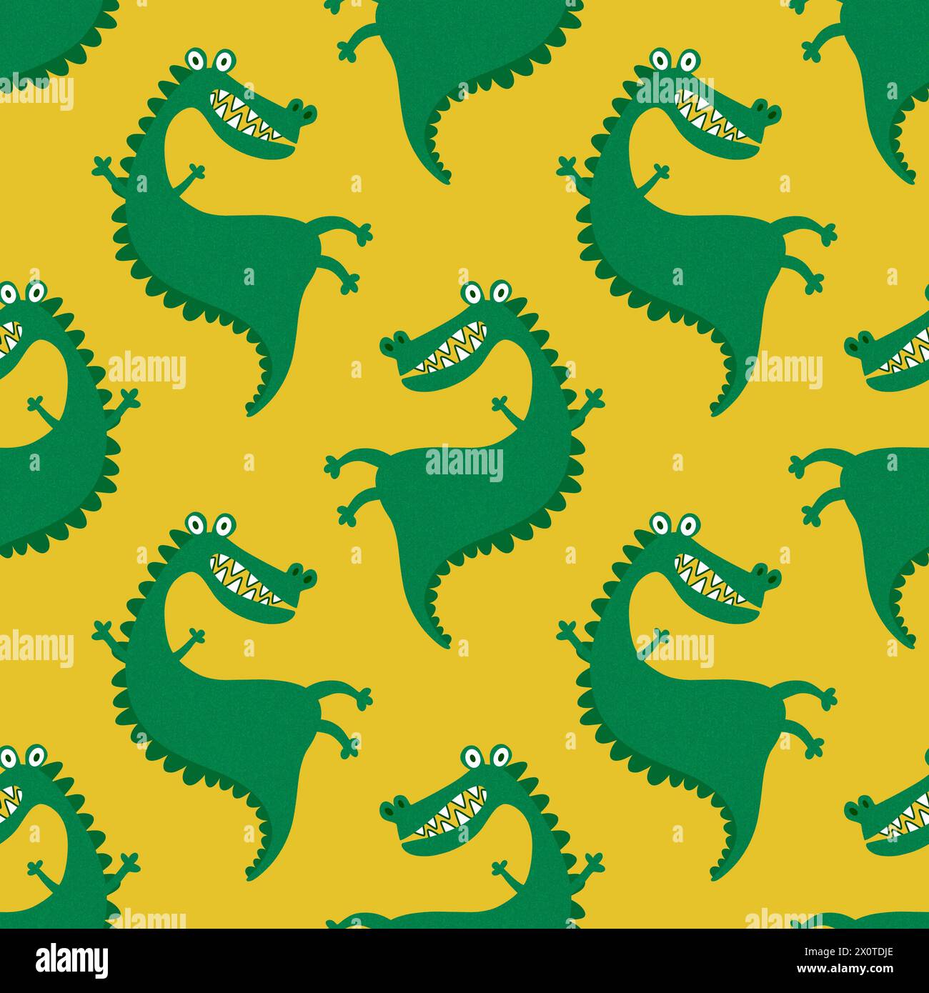 Crocodile Cartoon Print Pattern Backpack main image 1